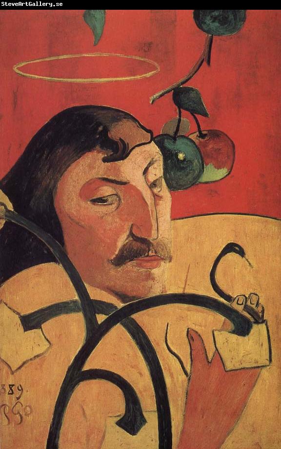 Paul Gauguin With yellow halo of self-portraits